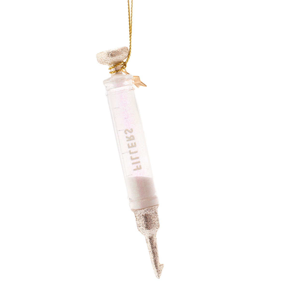 Vondels Kerstbal Fillerspuitje – Glas – 12 cm