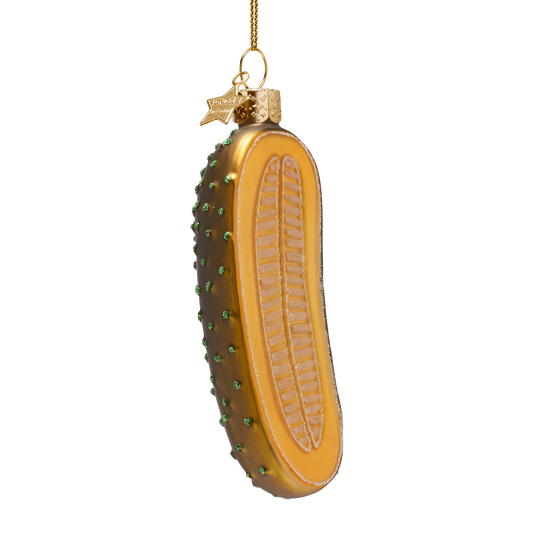 Vondels Kerstbal Augurk – Glas – 10,5 cm