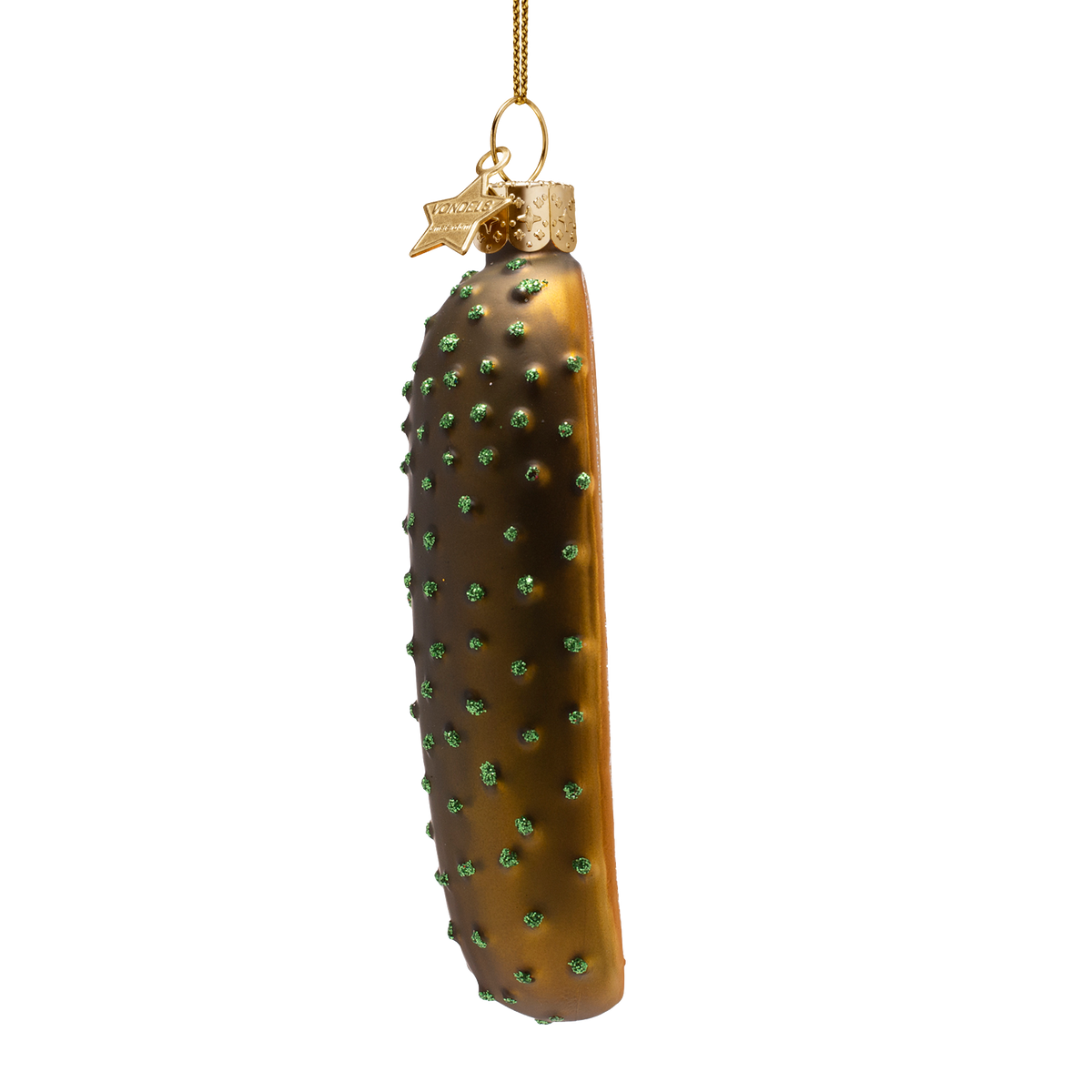 Vondels Kerstbal Augurk – Glas – 10,5 cm