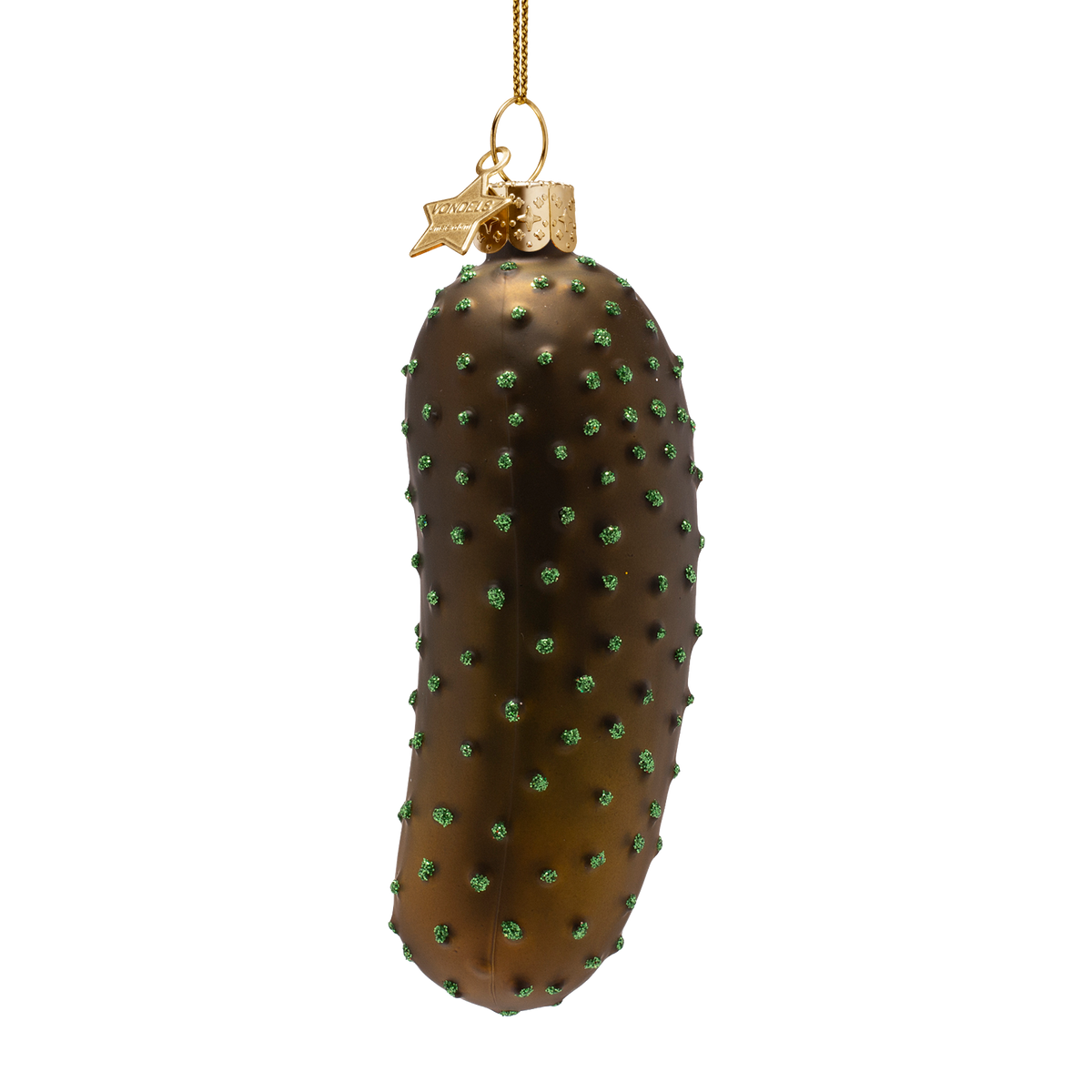 Vondels Kerstbal Augurk – Glas – 10,5 cm
