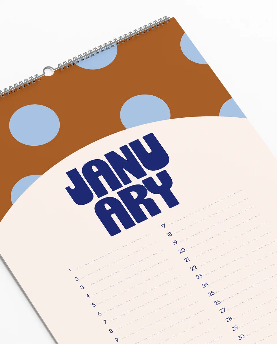 Birthday Calendar Polka dot
