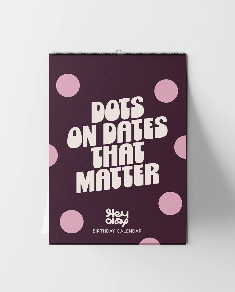 Birthday Calendar Polka dot