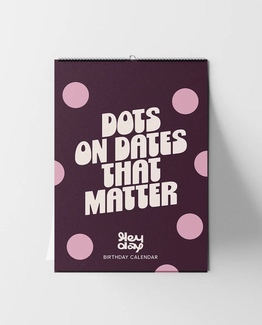 Birthday Calendar Polka dot